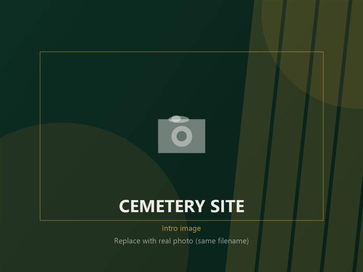Planned cemetery grounds